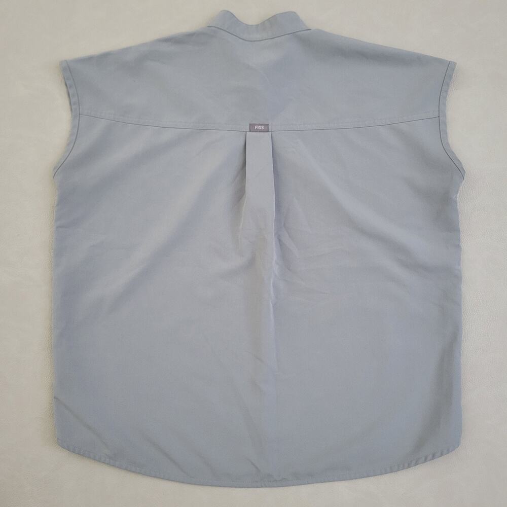 FIGS Rafaela Oversized Scrub Top Womens Small Gray Technical Collection - Picture 7 of 9